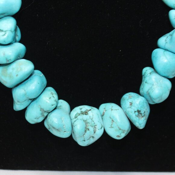 Large Turquoise Chunck and Gemstone Necklace - Picture 4 of 14